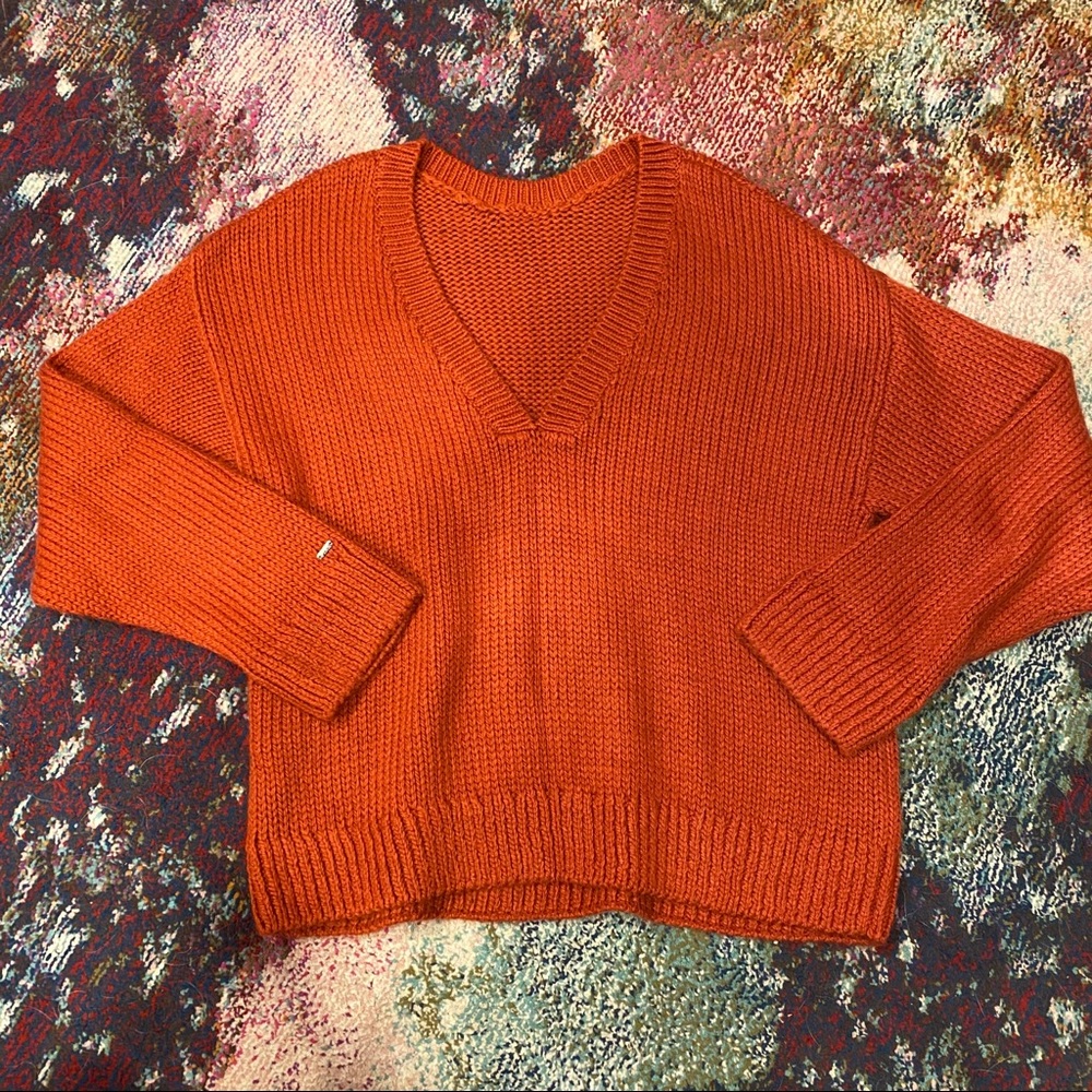 Burnt Orange PINK Sweater